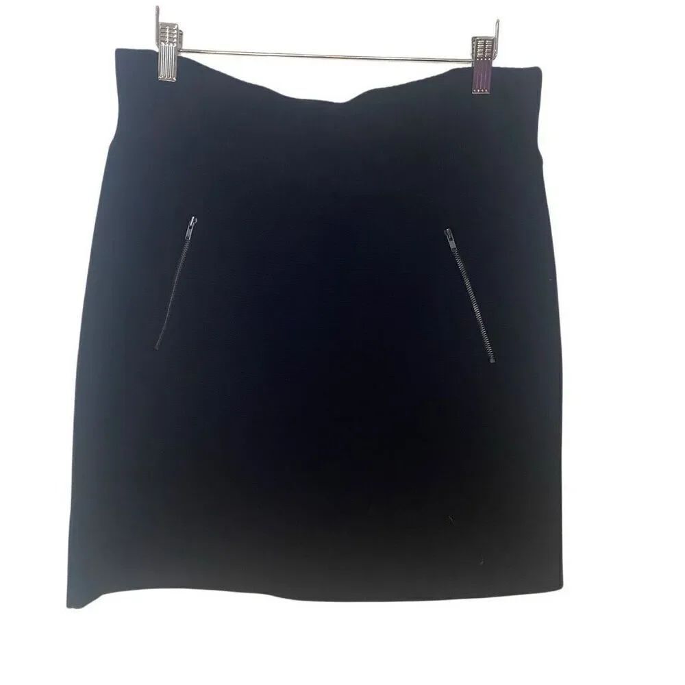 LOFT wool blend sweater skirt with zipper mini large